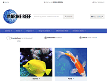 Tablet Screenshot of marine-reef.com